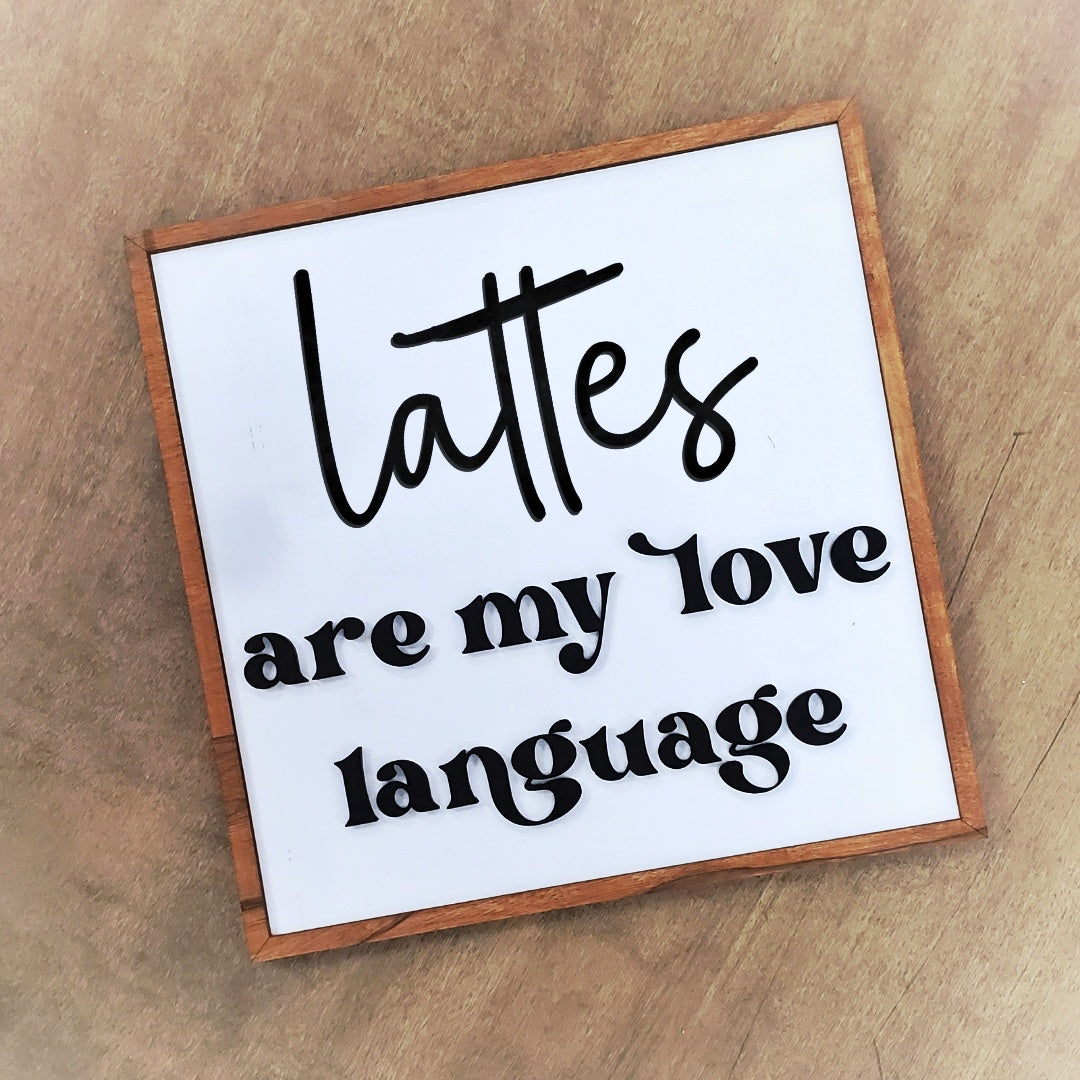 Love Language 8 x 8 Sign Kit - Ready to Paint