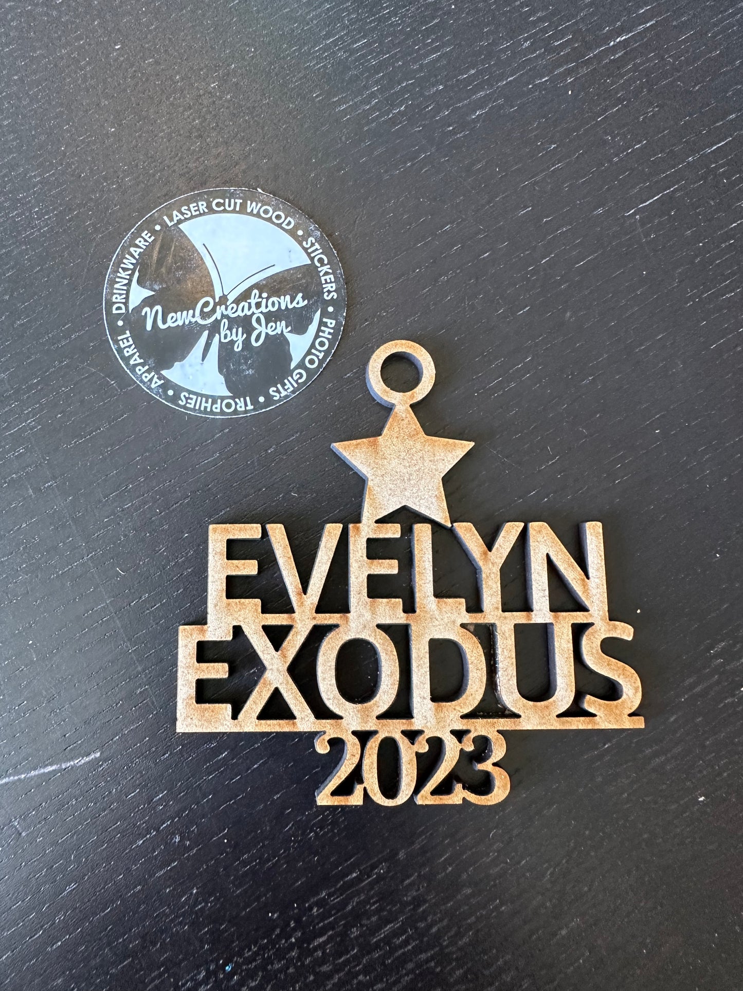 Family Name Christmas Tree Ornament