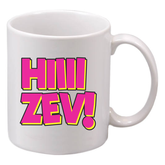 HIIII ZEV! Dungeon Crawler Carl Inspired Art Ceramic Drinkware for Coffee, Cocoa, Tea Lovers and more