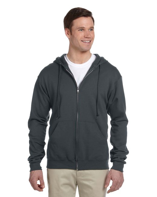 Jerzees Brand Unisex Full Zip Basic Hooded Sweatshirt 993