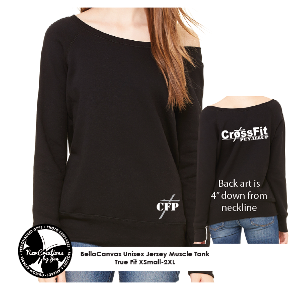 CrossFit Ladies' Sponge Fleece Wide Neck Sweatshirt