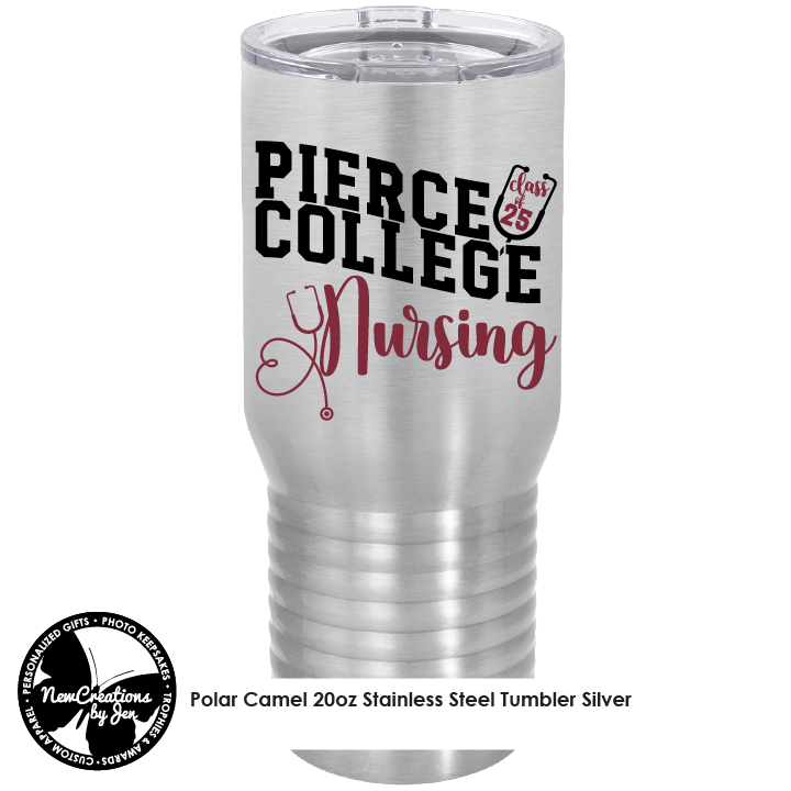 Pierce College Nursing Stainless Steel Tumblers