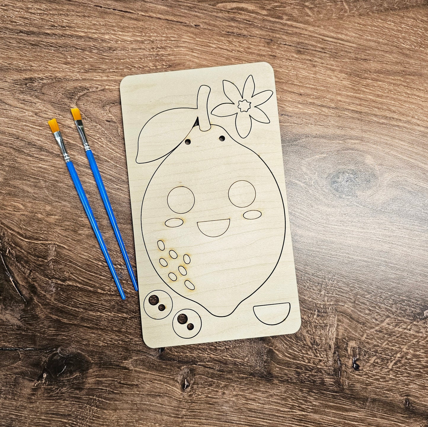 Little Lemon Pop-Out - Kid's Ready to Paint Kit