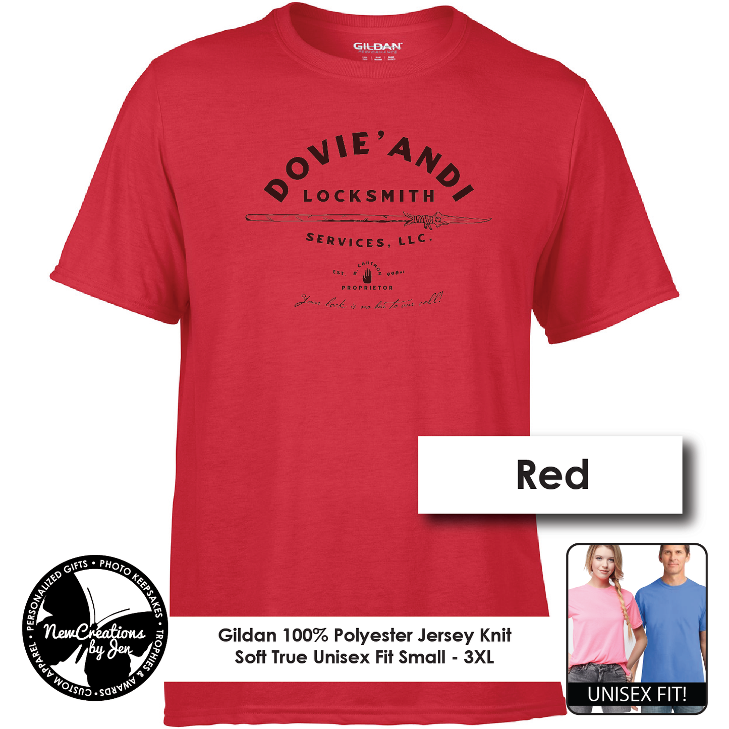Dovie' Andi Locksmith Services LLC - Wheel of Time Souvenir Lightweight Tees