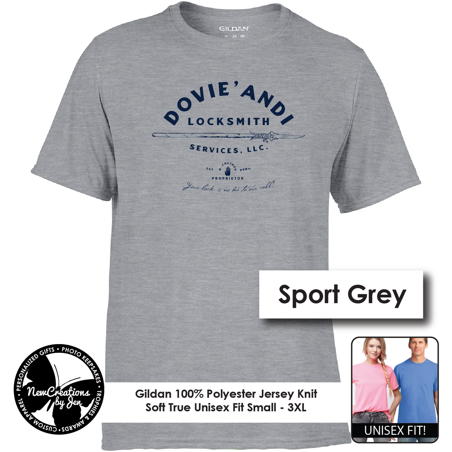 Dovie' Andi Locksmith Services LLC - Wheel of Time Souvenir Lightweight Tees