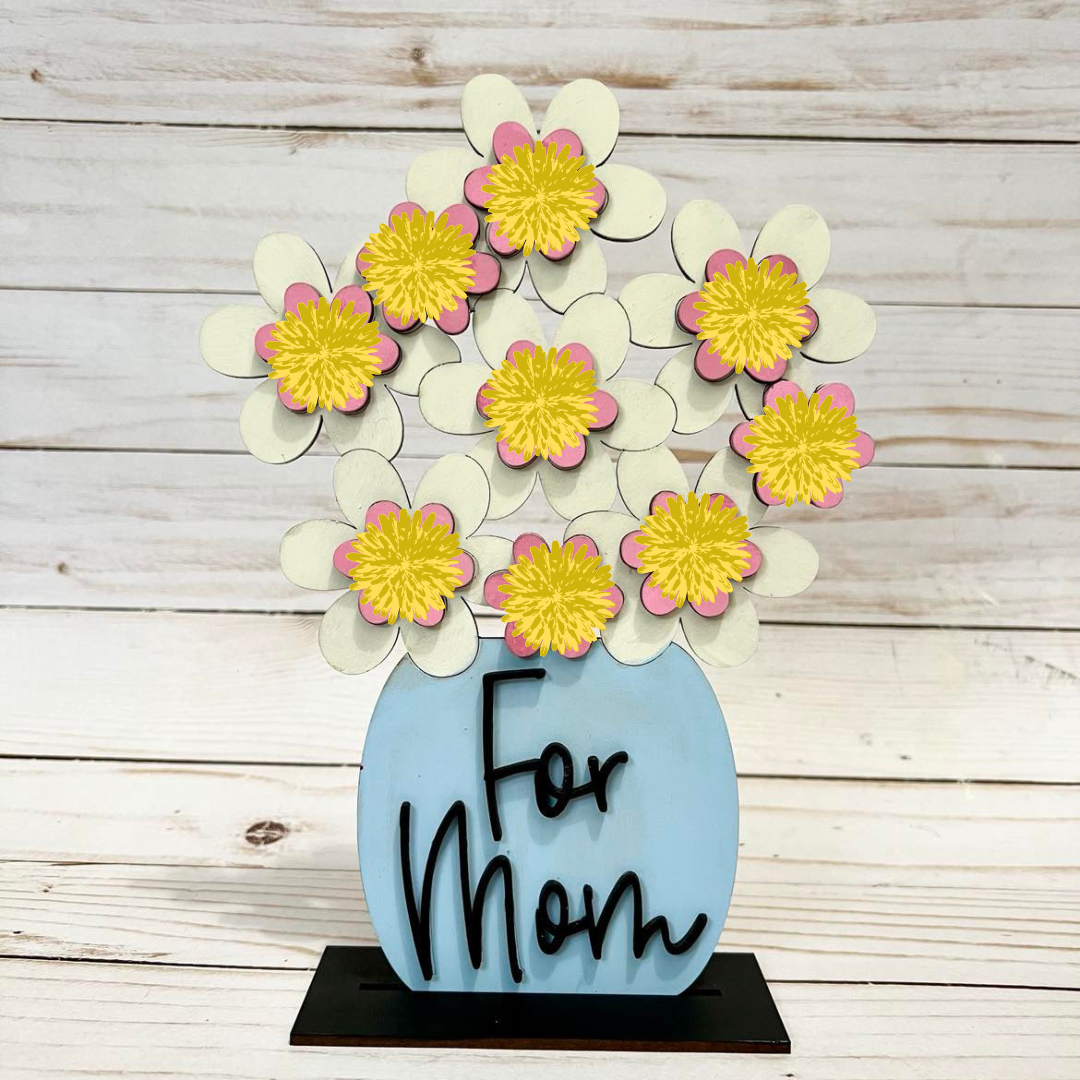 Flowers for Mom New Creations By Kid's Ready to Paint Kit