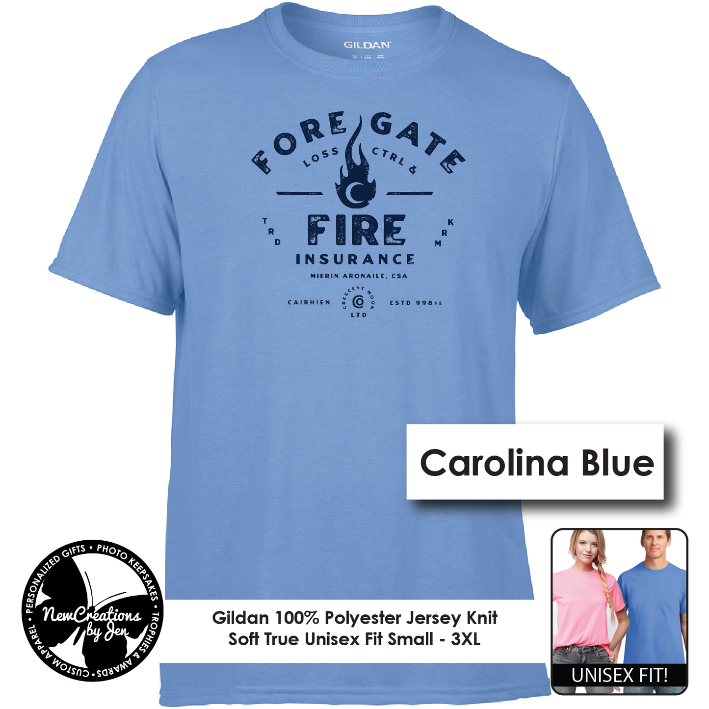 Foregate Fire Insurance - Wheel of Time inspired Souvenir Lightweight Tees