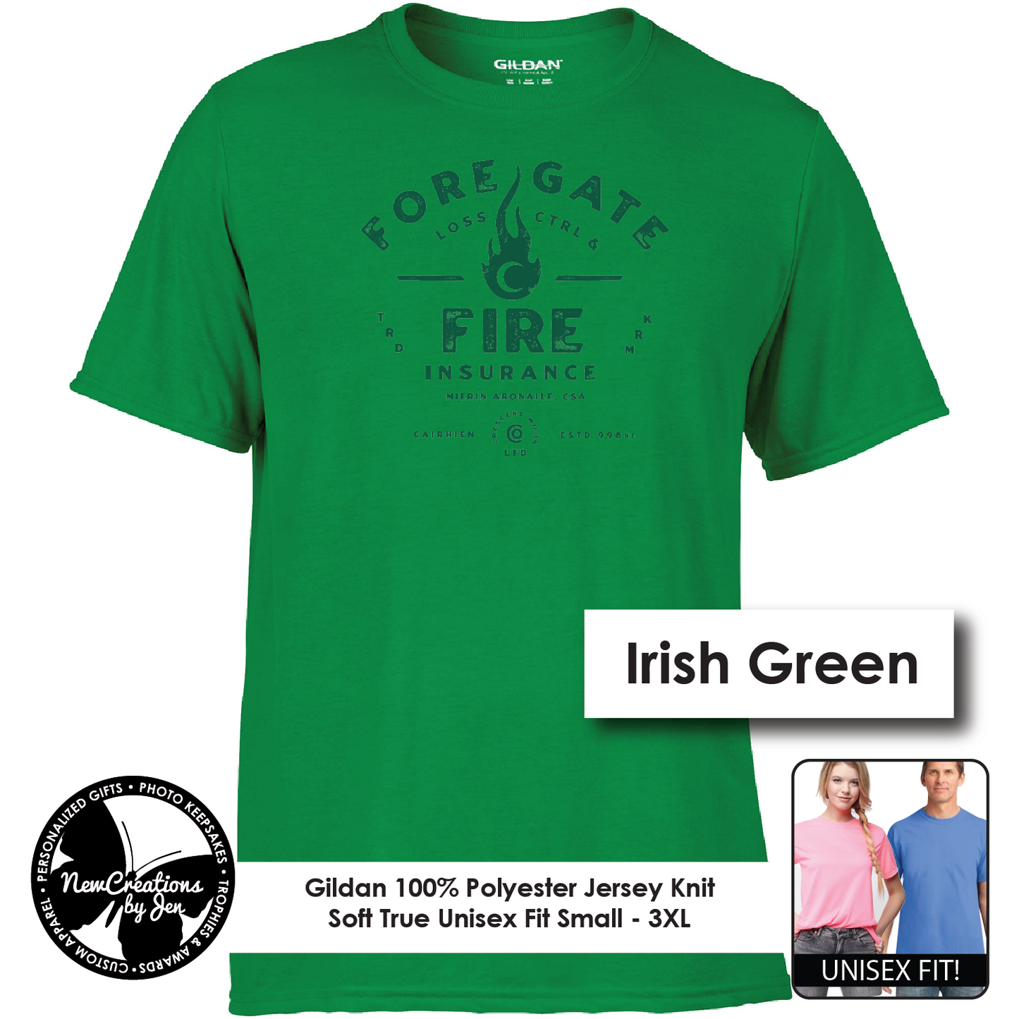 Foregate Fire Insurance  - Wheel of Time inspired Souvenir Lightweight Tees