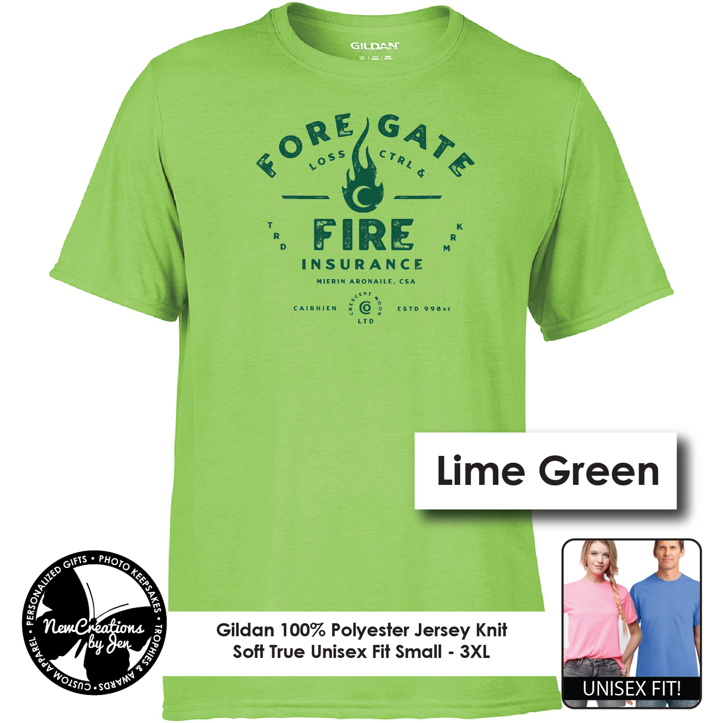 Foregate Fire Insurance - Wheel of Time inspired Souvenir Lightweight Tees