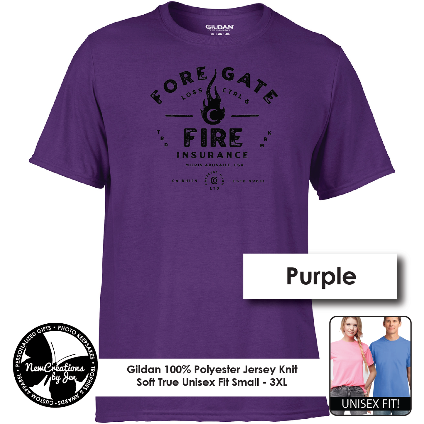 Foregate Fire Insurance  - Wheel of Time inspired Souvenir Lightweight Tees