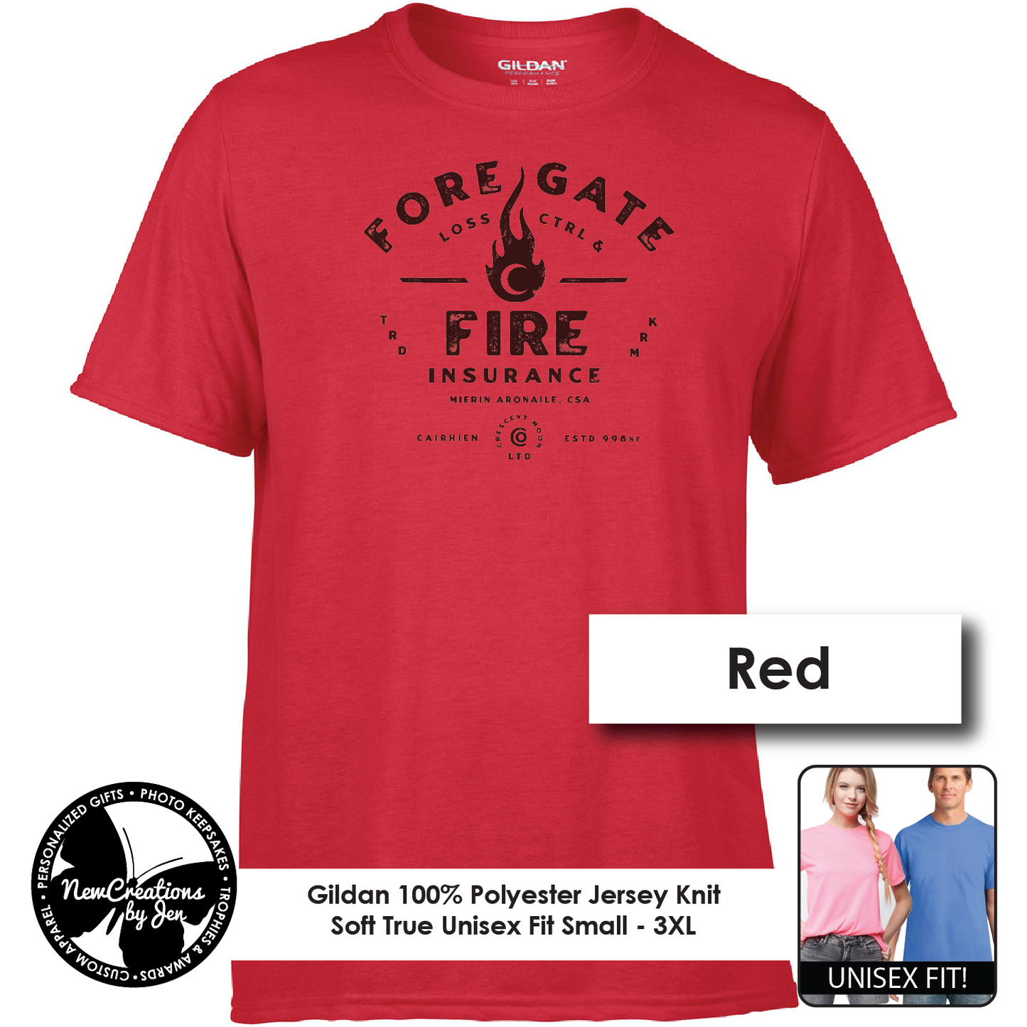 Foregate Fire Insurance - Wheel of Time inspired Souvenir Lightweight Tees