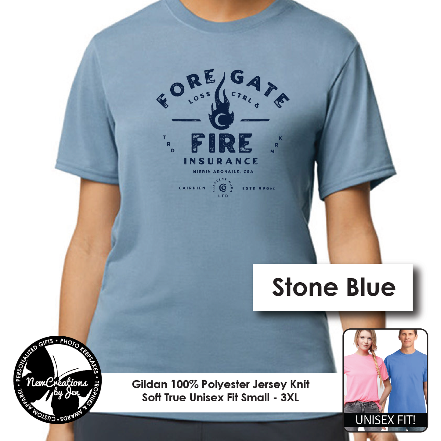 Foregate Fire Insurance - Wheel of Time inspired Souvenir Lightweight Tees