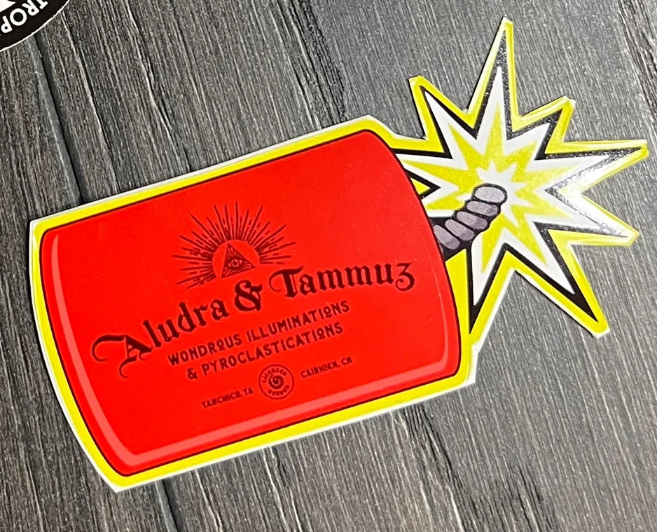 Aludra y Tamuz: Maravillosas iluminaciones y piroclasticaciones - Pegatina de la serie de recuerdos de Randland