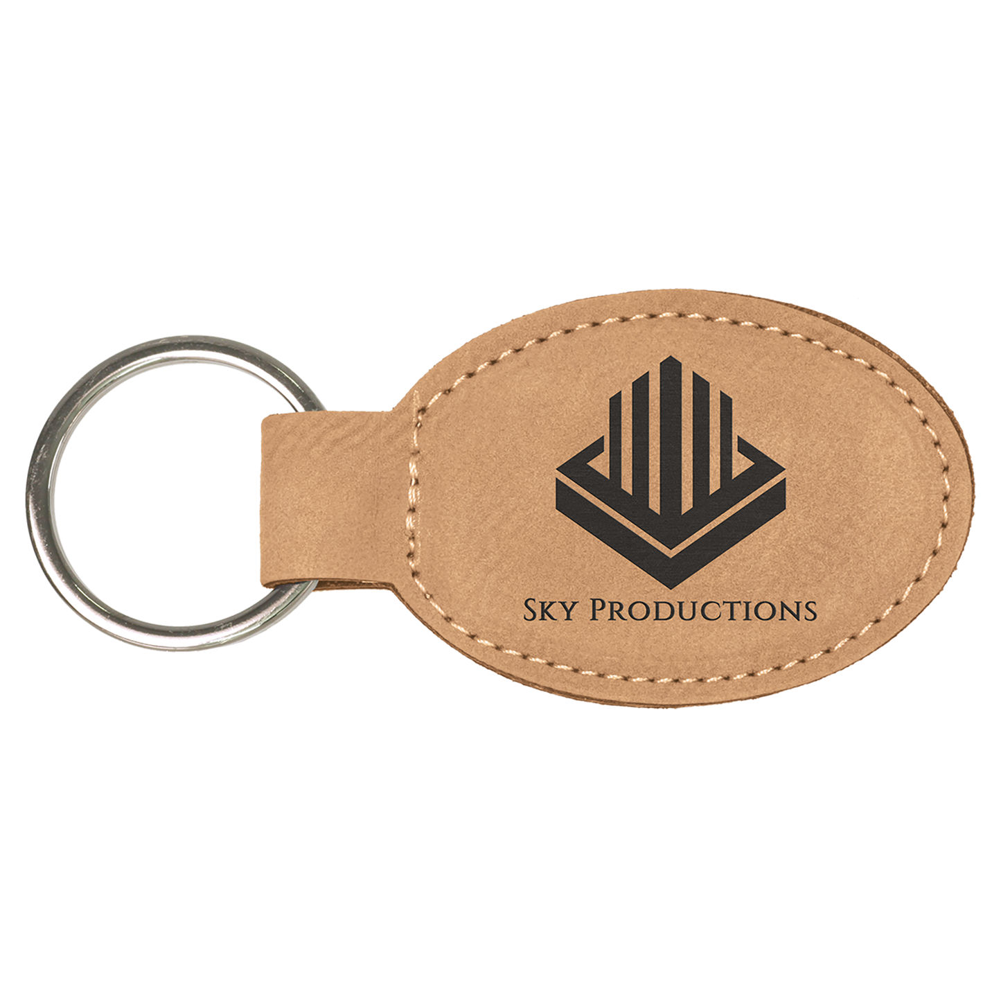 Personalized Leatherette Keychain