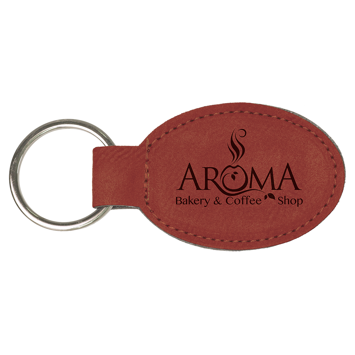 Personalized Leatherette Keychain