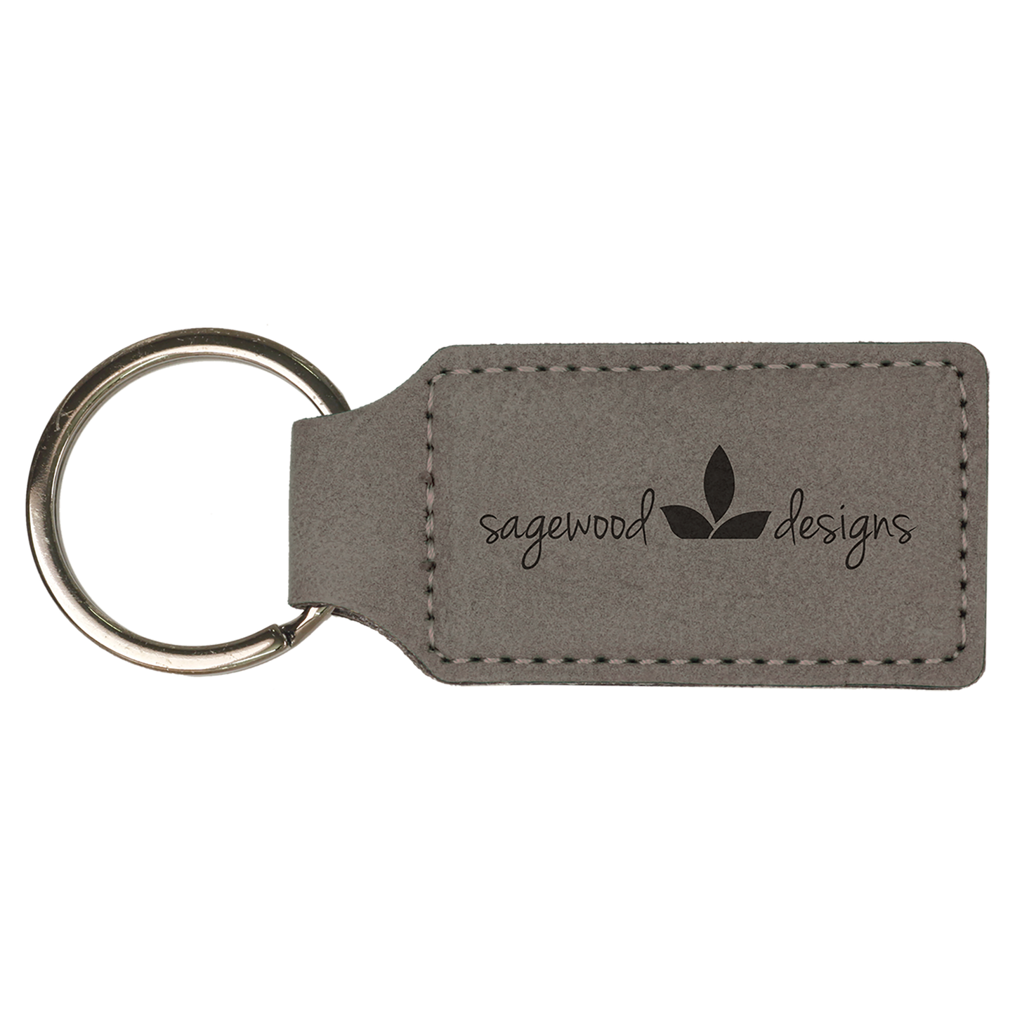 Personalized Leatherette Keychain