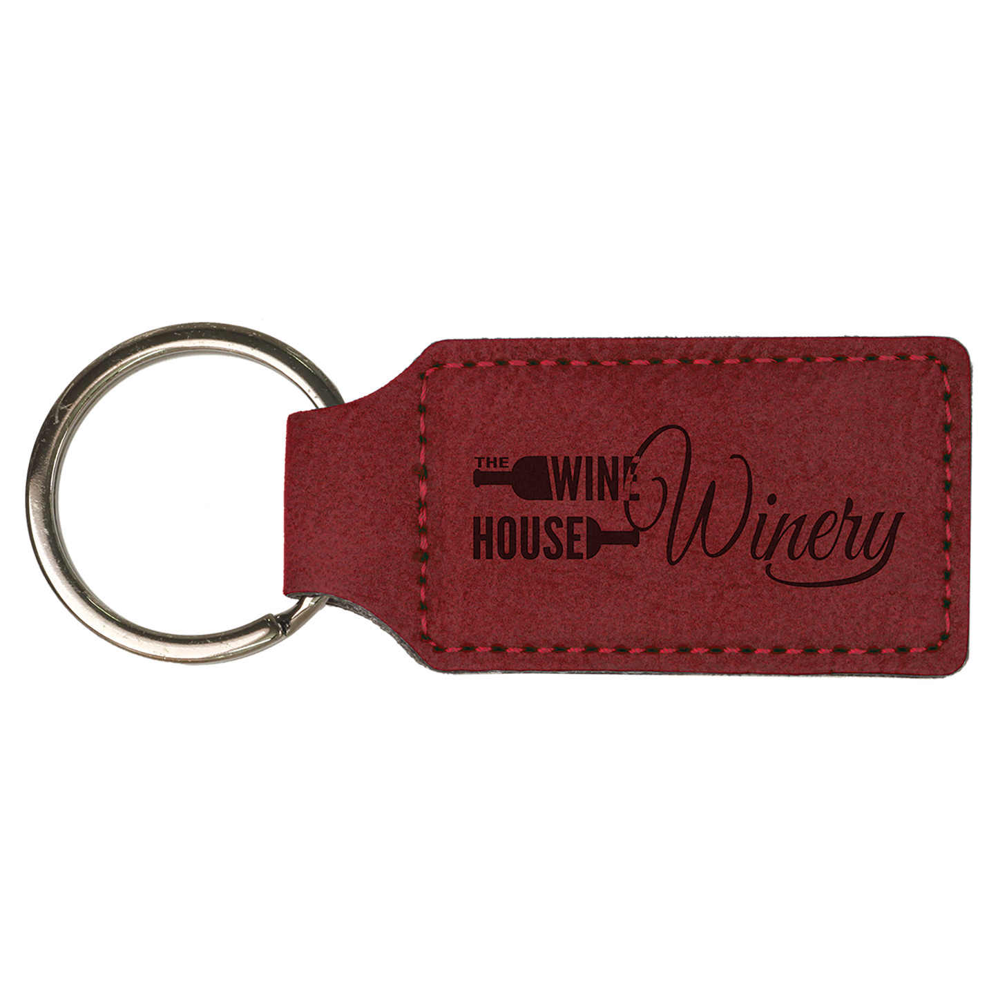 Personalized Leatherette Keychain