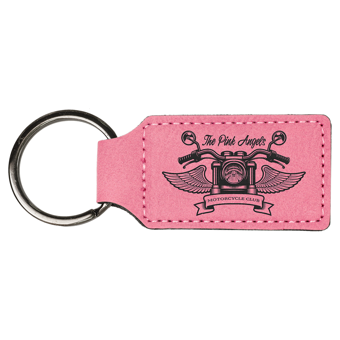 Personalized Leatherette Keychain