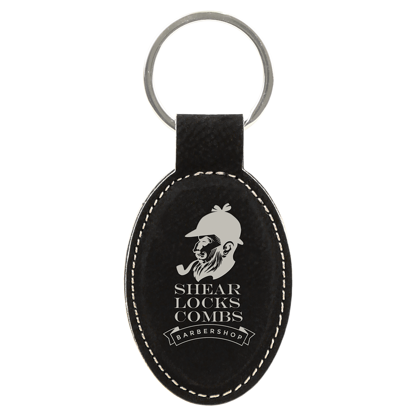 Personalized Leatherette Keychain