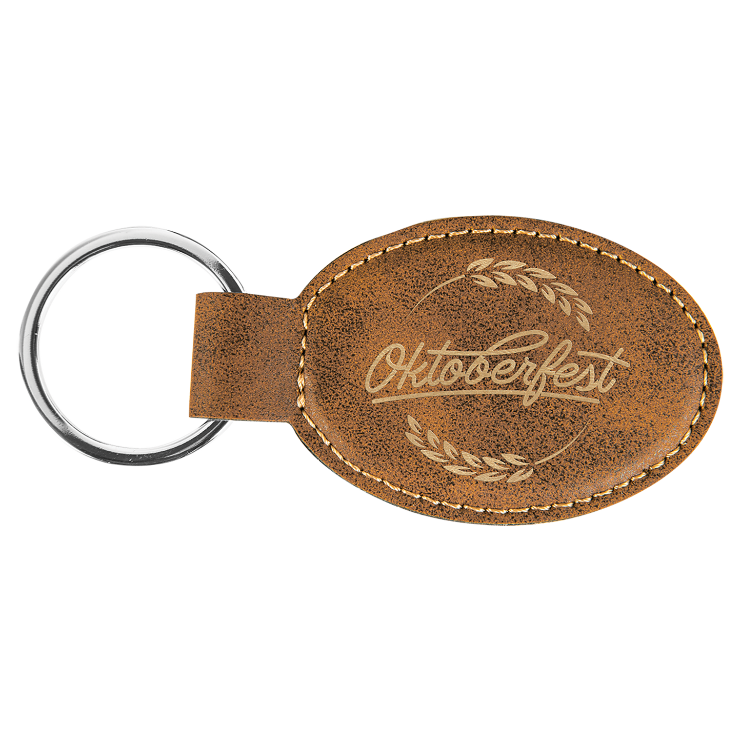 Personalized Leatherette Keychain