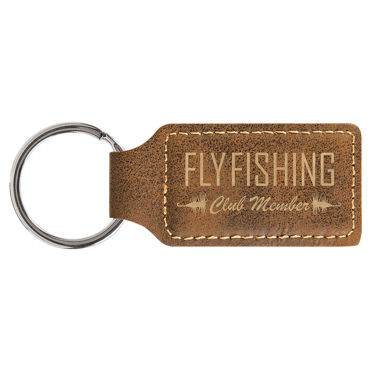 Personalized Leatherette Keychain