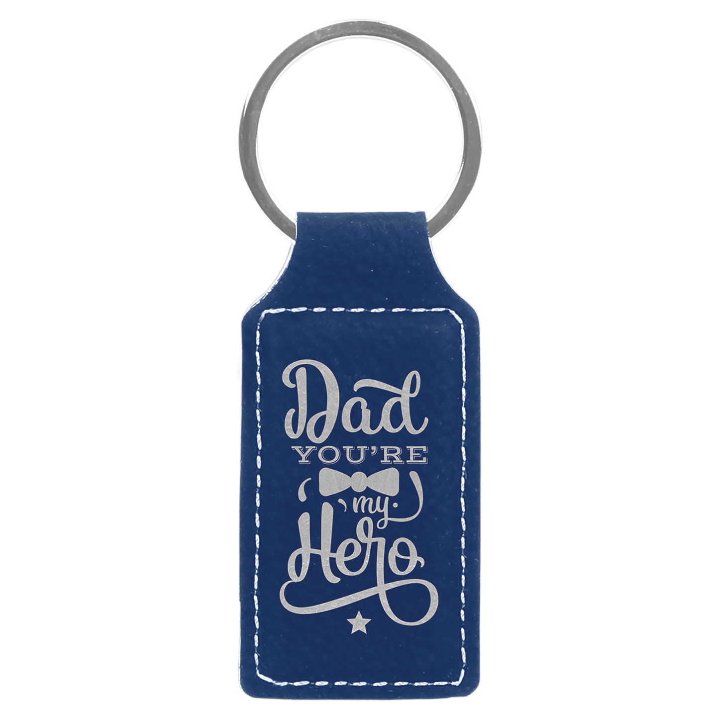 Personalized Leatherette Keychain