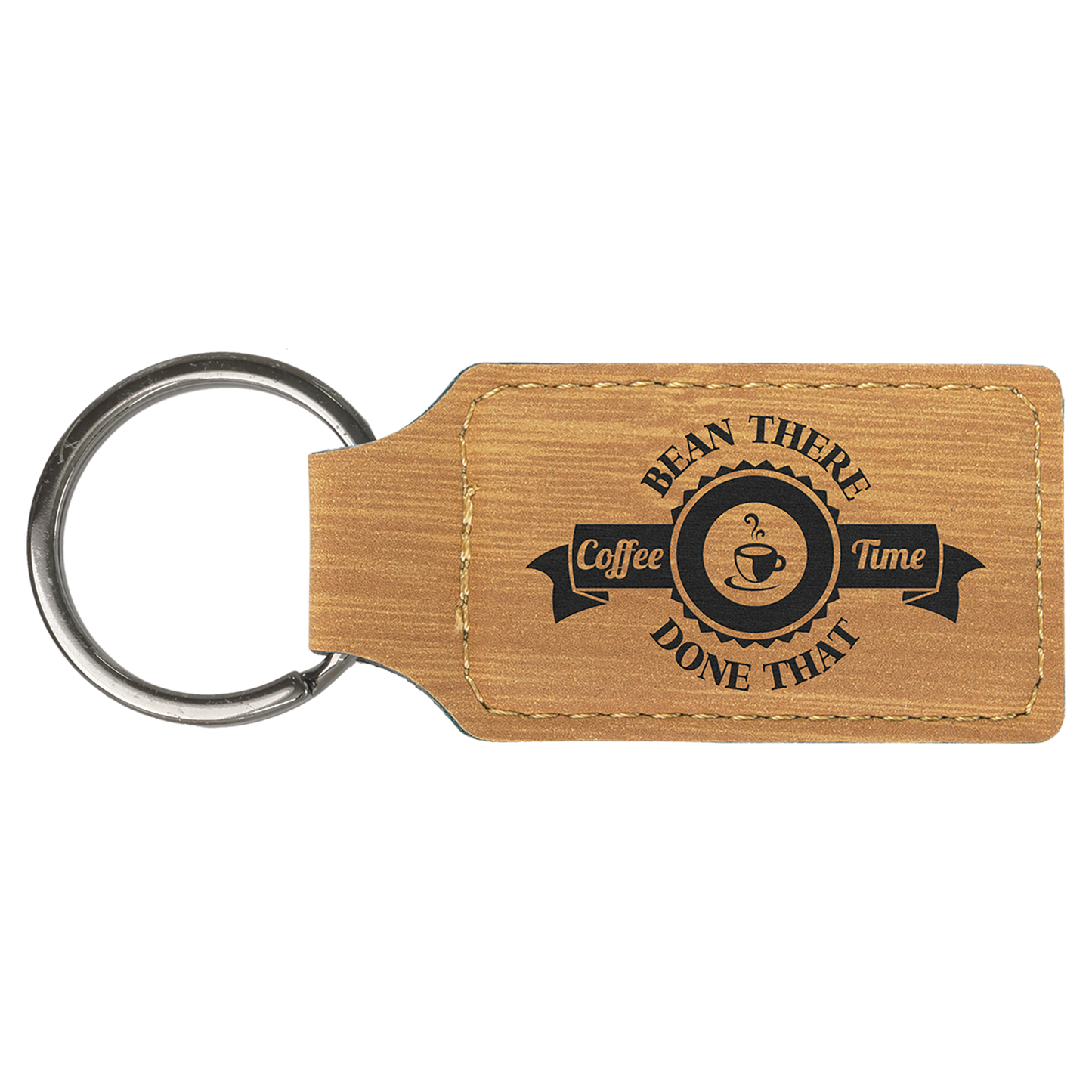 Personalized Leatherette Keychain