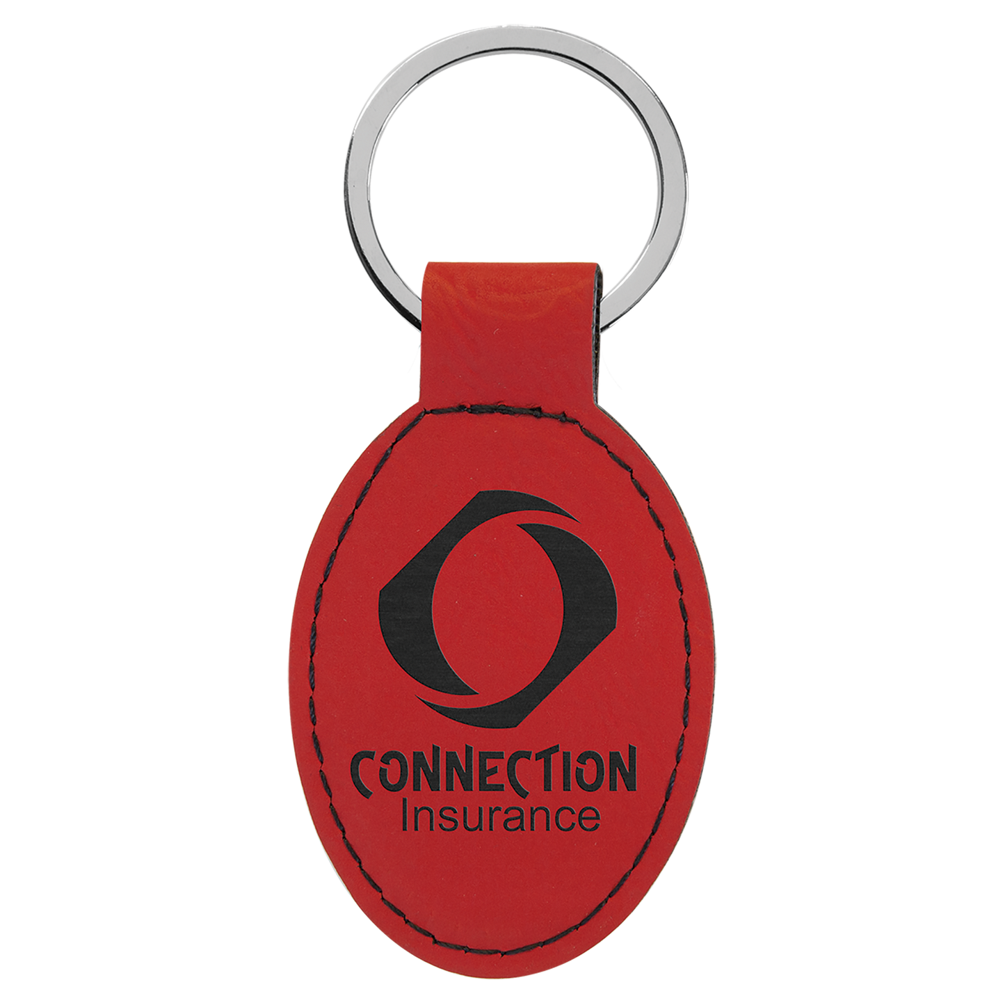 Personalized Leatherette Keychain