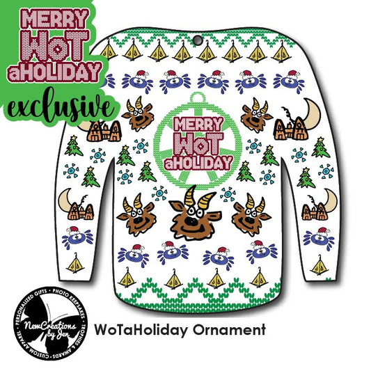 WoTaHoliday Ugly Christmas Sweater Ornament