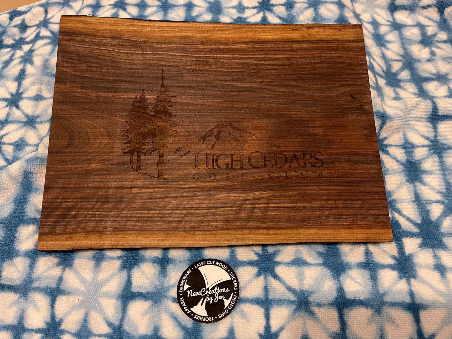 Tablas de cortar/charcutería de nogal negro natural