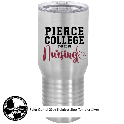 Pierce College Nursing Stainless Steel Tumblers