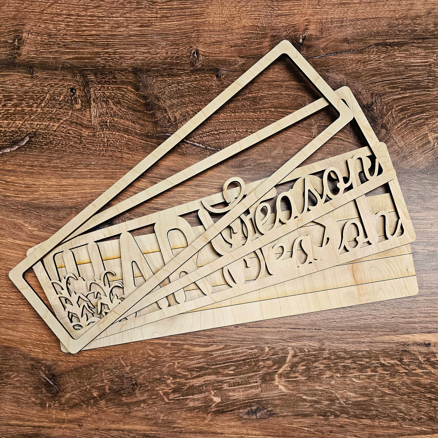 Harvest Season Chunky Layered Shelf Sitter Sign Kit