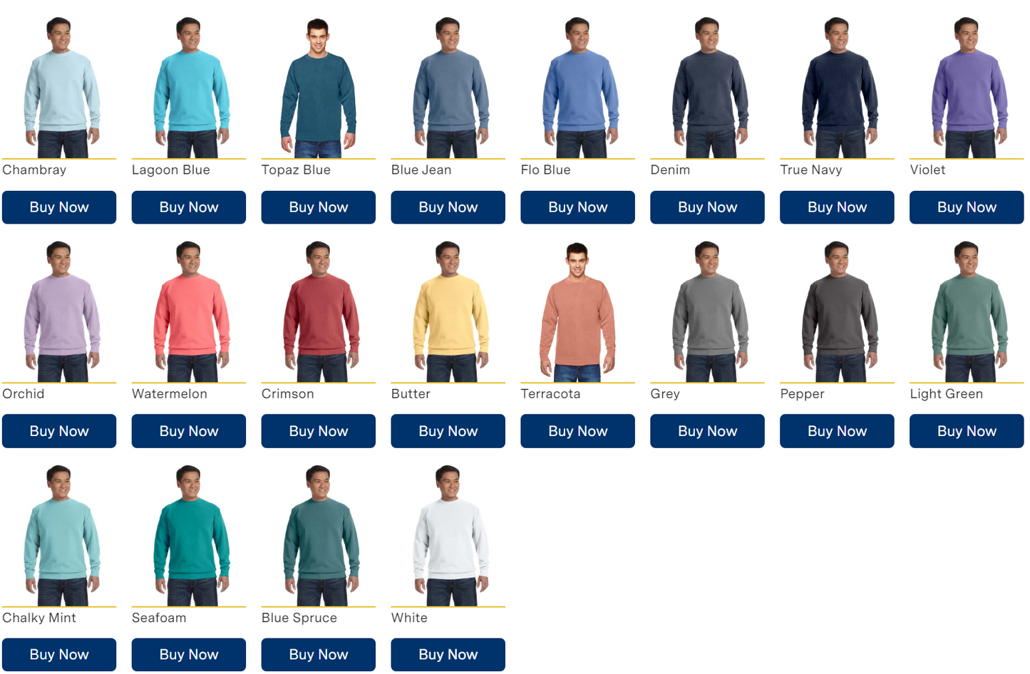 Comfort Colors USA MADE Adult Crewneck Sweatshirt 1566