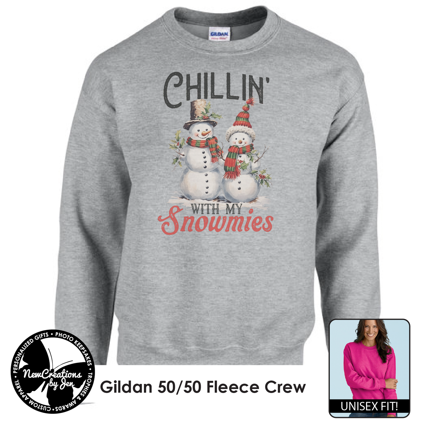 Relajándome con mis amigos de la nieve en Navidad vintage