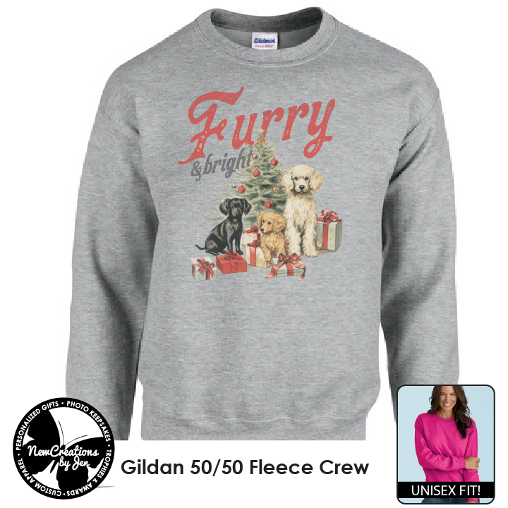 Vintage Christmas Furry & Bright