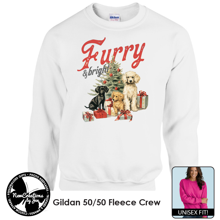Vintage Christmas Furry & Bright
