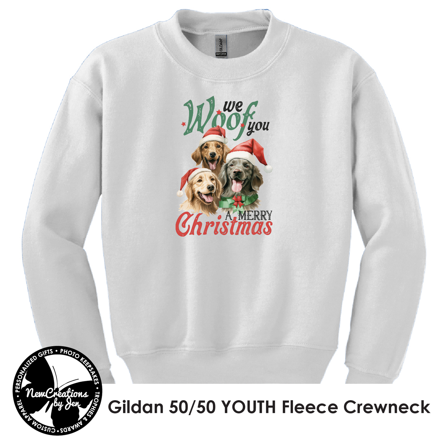 Vintage We WOOF you a Merry Christmas