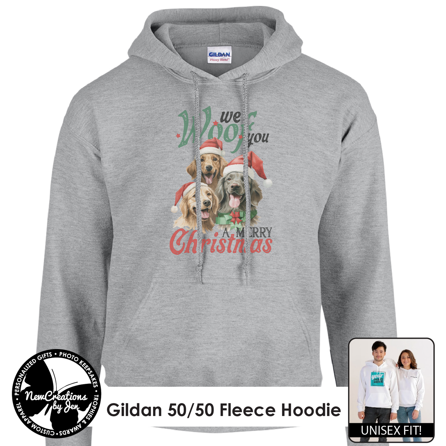 Vintage We WOOF you a Merry Christmas
