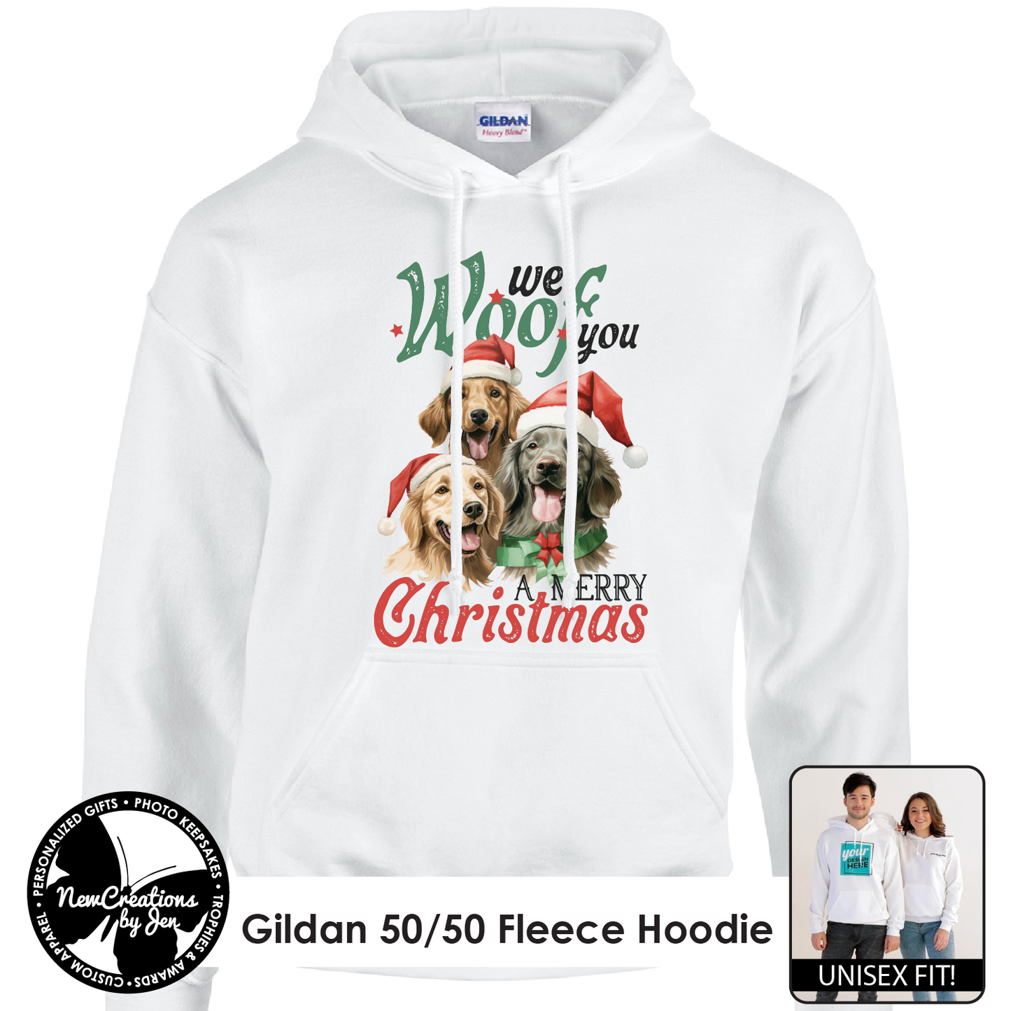 Vintage We WOOF you a Merry Christmas