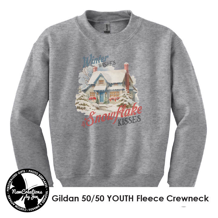 Vintage Winter Wishes & Snowflake Kisses