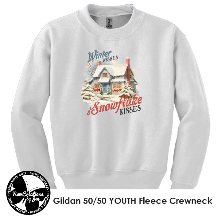 Vintage Winter Wishes & Snowflake Kisses