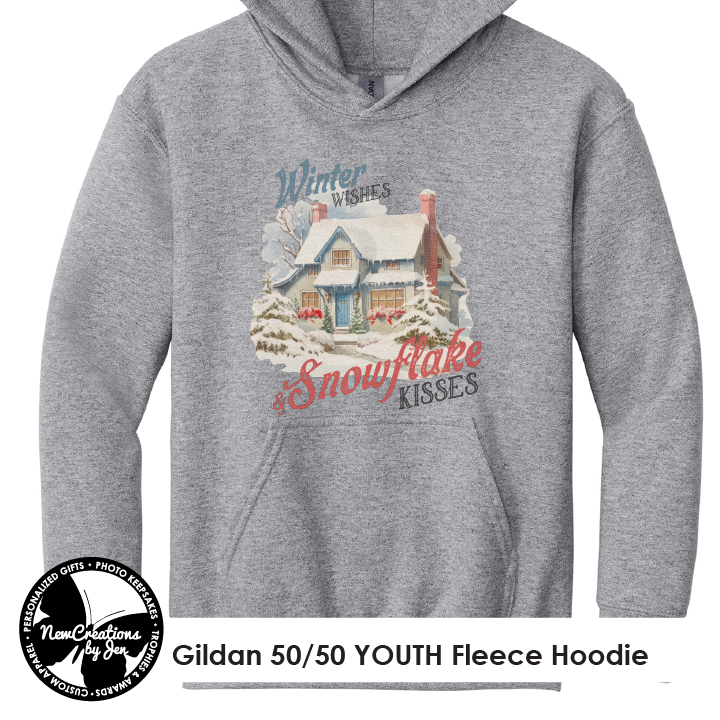 Vintage Winter Wishes & Snowflake Kisses