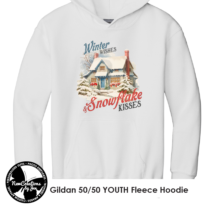 Vintage Winter Wishes & Snowflake Kisses
