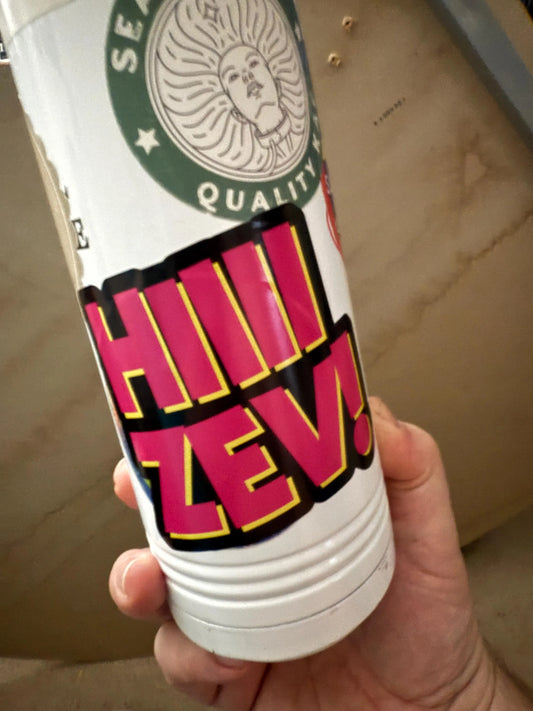 HIIII ZEV! Dungeon Crawler Carl Retro Neon Fandom Vinyl Decal