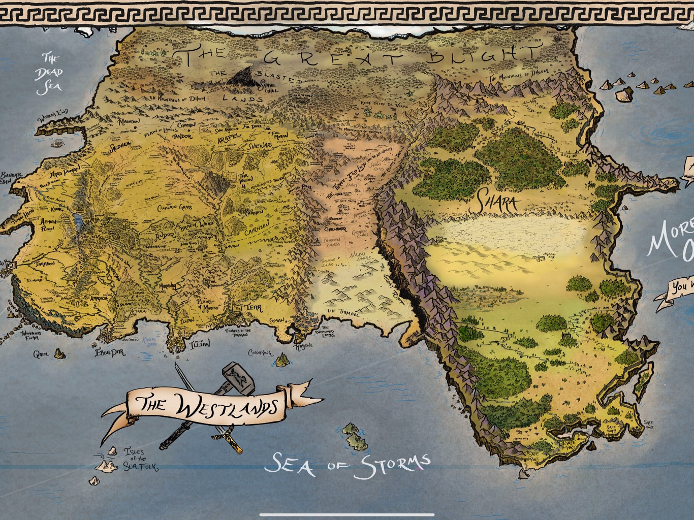 NEW!! Full Color Map: The World of the Wheel of Time by Rob Christianson