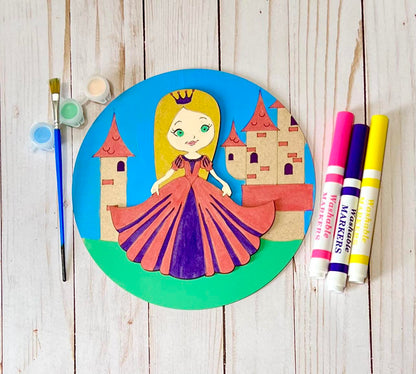 PRINCESS CASTLE - New Creations By Kid's Ready to Paint Kit
