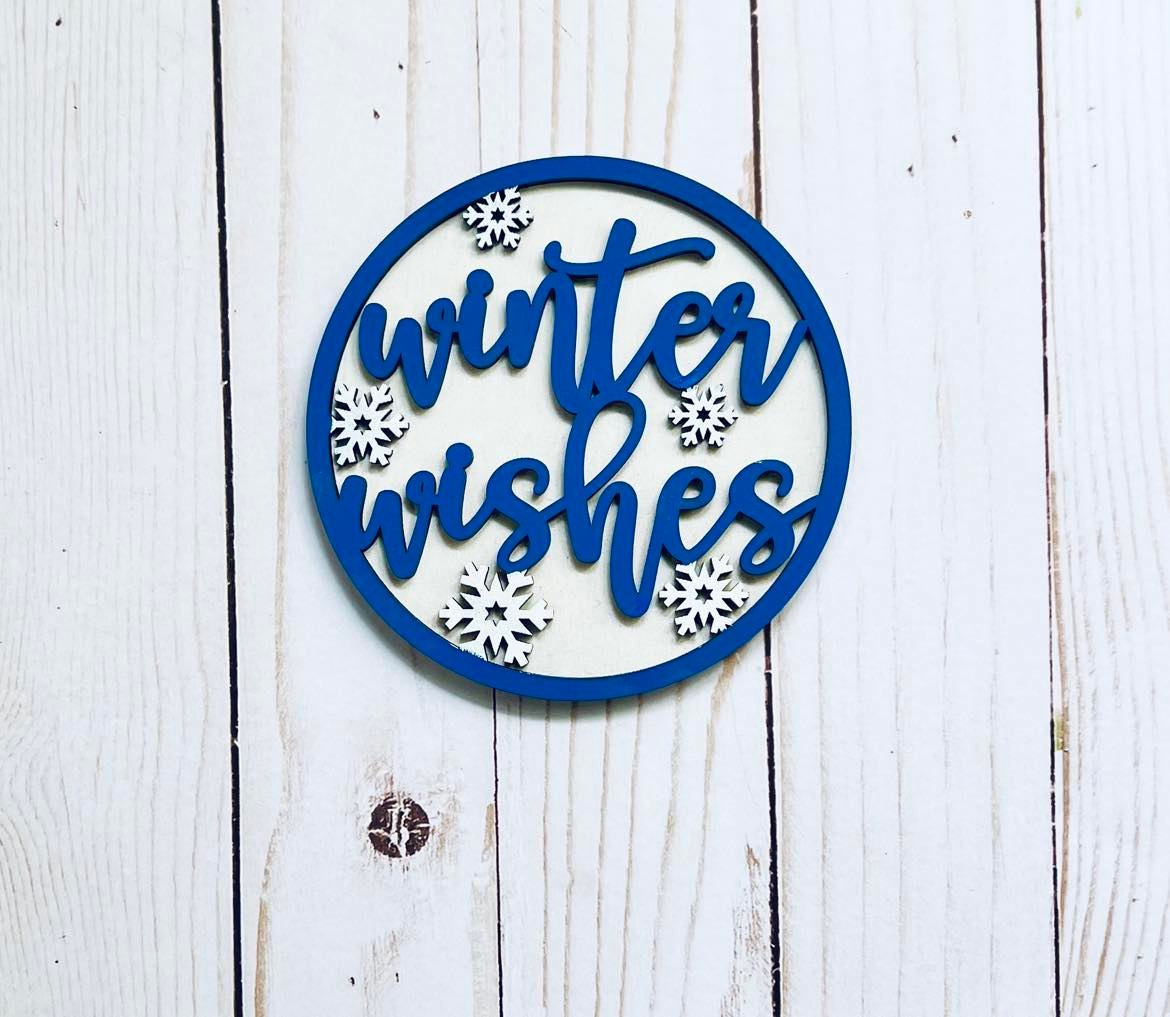 Home Sweet Home Rectangle Interchangeable Sign + One Insert - Ready to Paint COMPLETE KIT