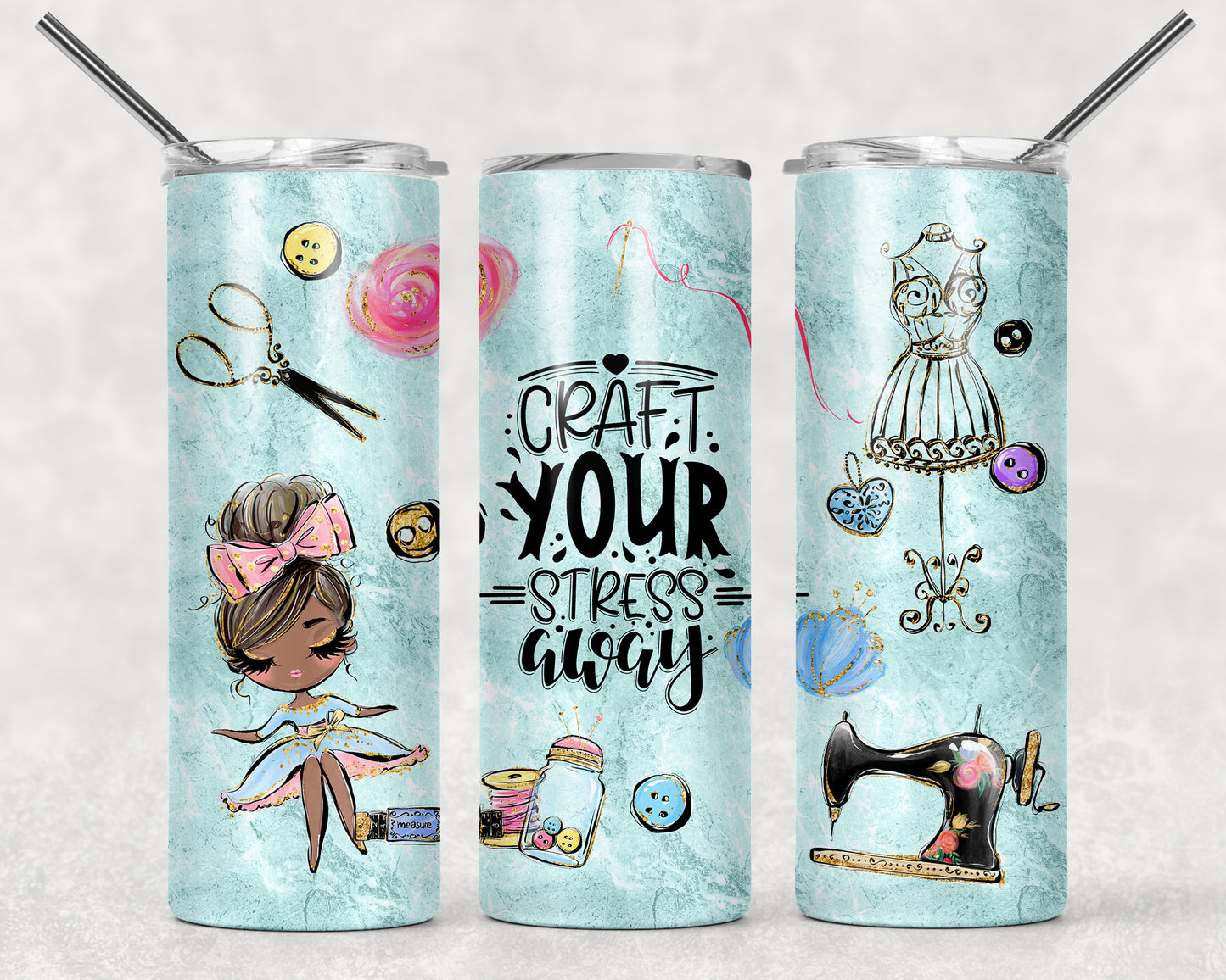 Vaso delgado a todo color - 20 oz - Elige tu diseño