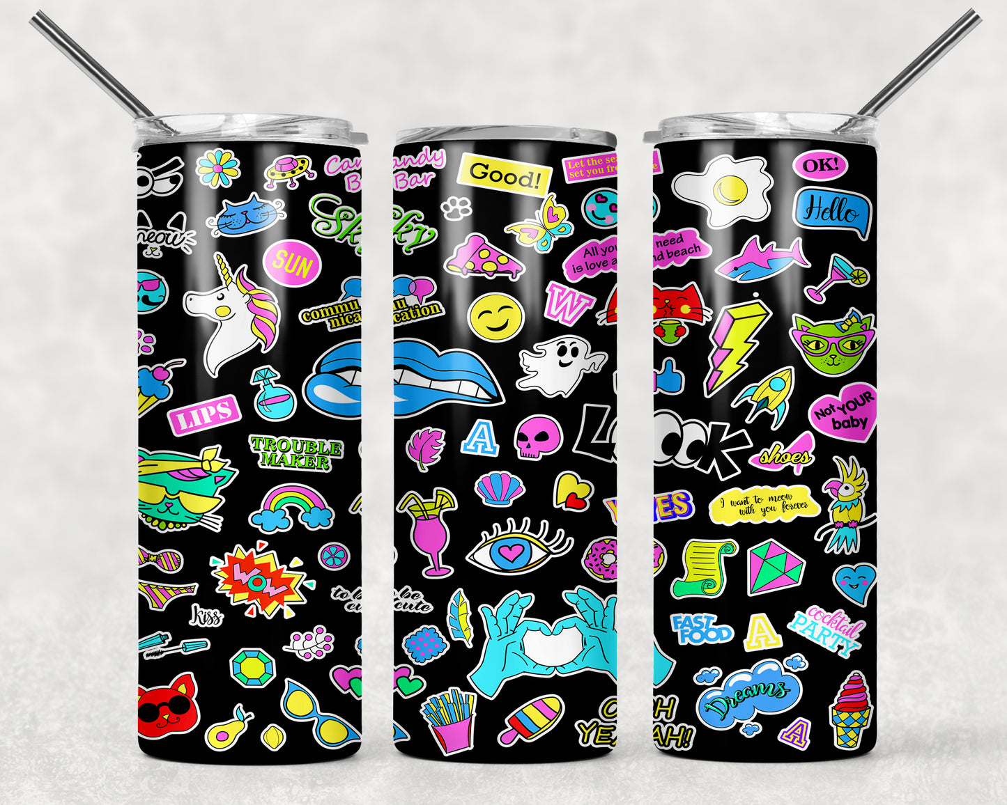Vaso delgado a todo color - 20 oz - Elige tu diseño