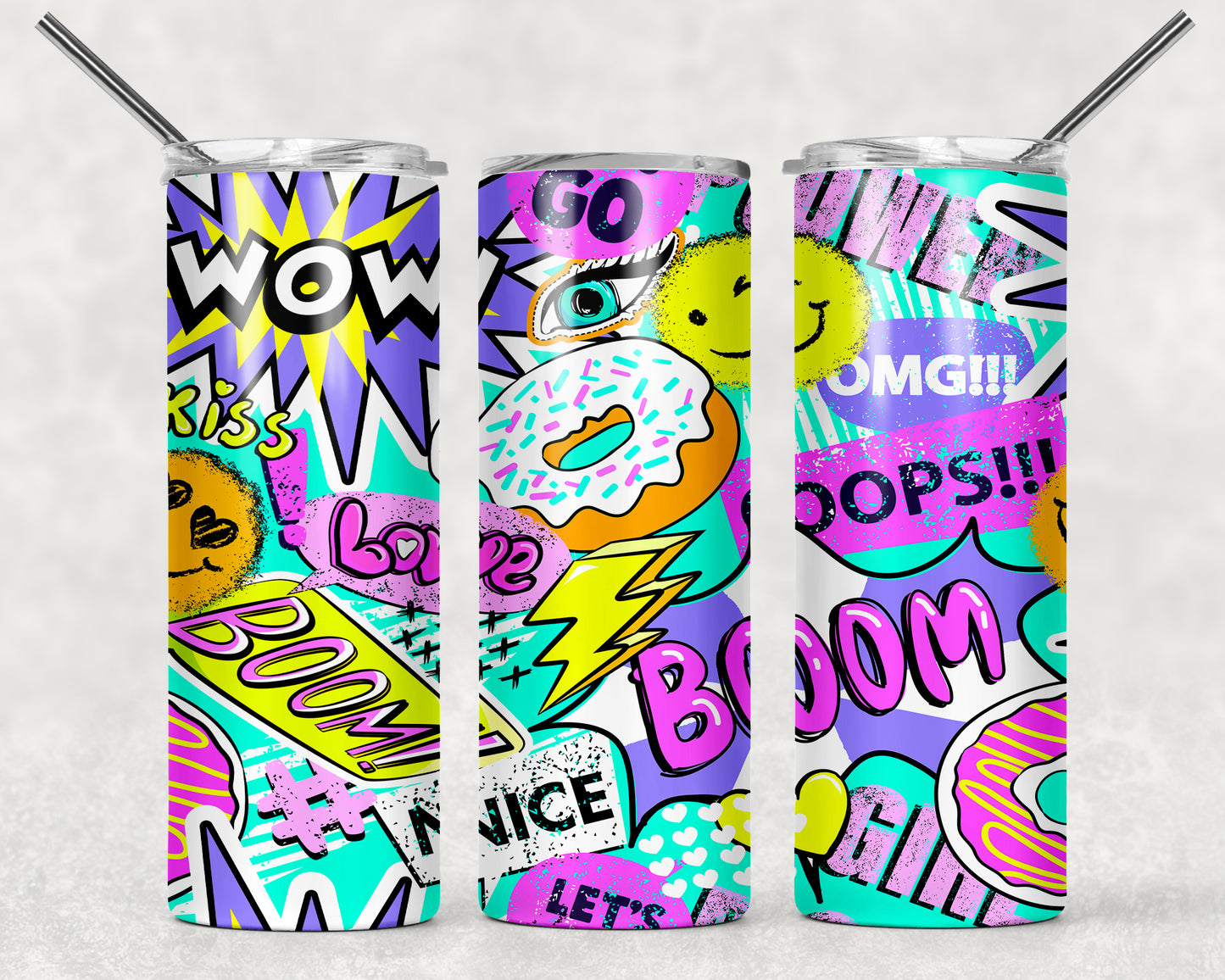 Vaso delgado a todo color - 20 oz - Elige tu diseño
